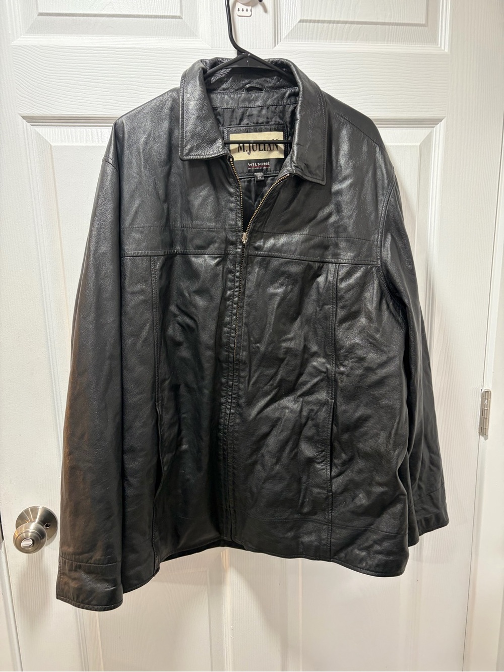 Vintage Wilsons Leather Jacket Black 2X